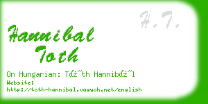hannibal toth business card